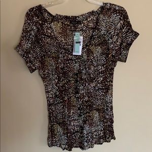 NWT sheer blouse by Belissimo